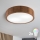 Brilagi - LED RGBW dimmbare Deckenleuchte CARVALHO 2xE27/9W/230V 2700-6500K Wi-Fi Eiche Ø 37,5 cm