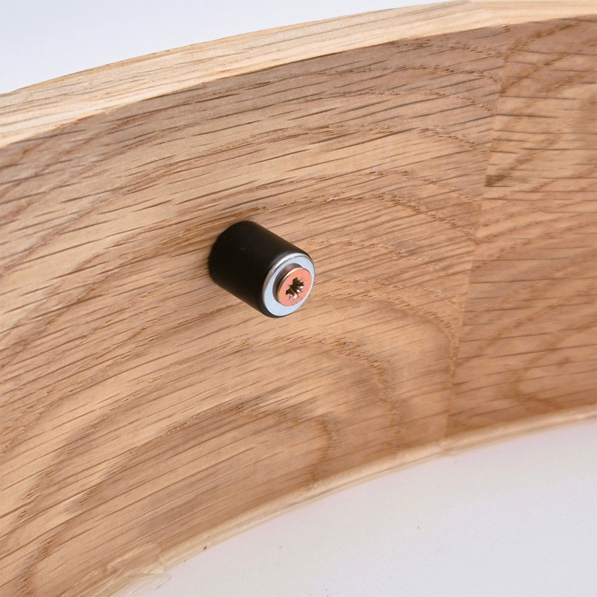 Brilagi - LED RGBW dimmbare Deckenleuchte CARVALHO 2xE27/9W/230V 2700-6500K Wi-Fi Eiche Ø 37,5 cm