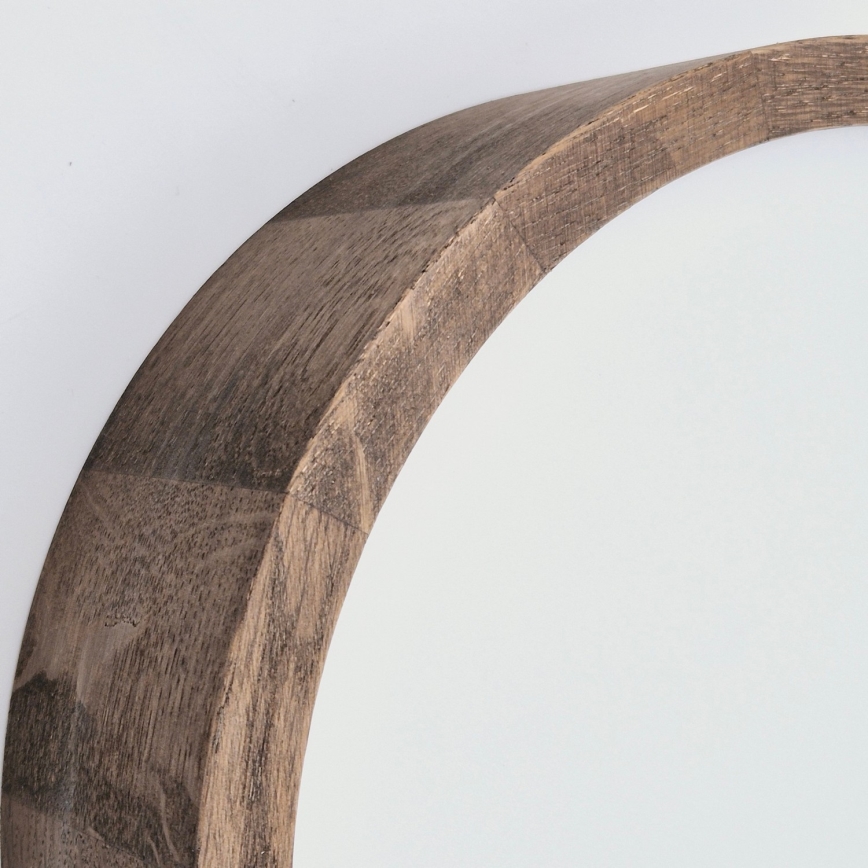 Brilagi - LED RGBW dimmbare Deckenleuchte CARVALHO SLIM 1xE27/15W/230V 2700-6500K Wi-Fi Eiche Ø 27 cm