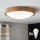 Brilagi - LED RGBW dimmbare Deckenleuchte CARVALHO SLIM 2xE27/9W/230V 2700-6500K Wi-Fi Eiche Ø 37 cm