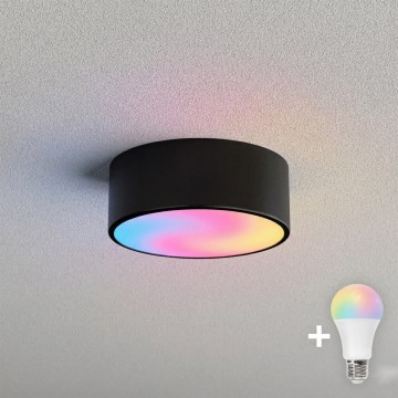 BRILAGI - LED RGBW dimmbare Deckenleuchte CLARE 1xE27/12W/230V 2700-6500K Ø 20 cm schwarz