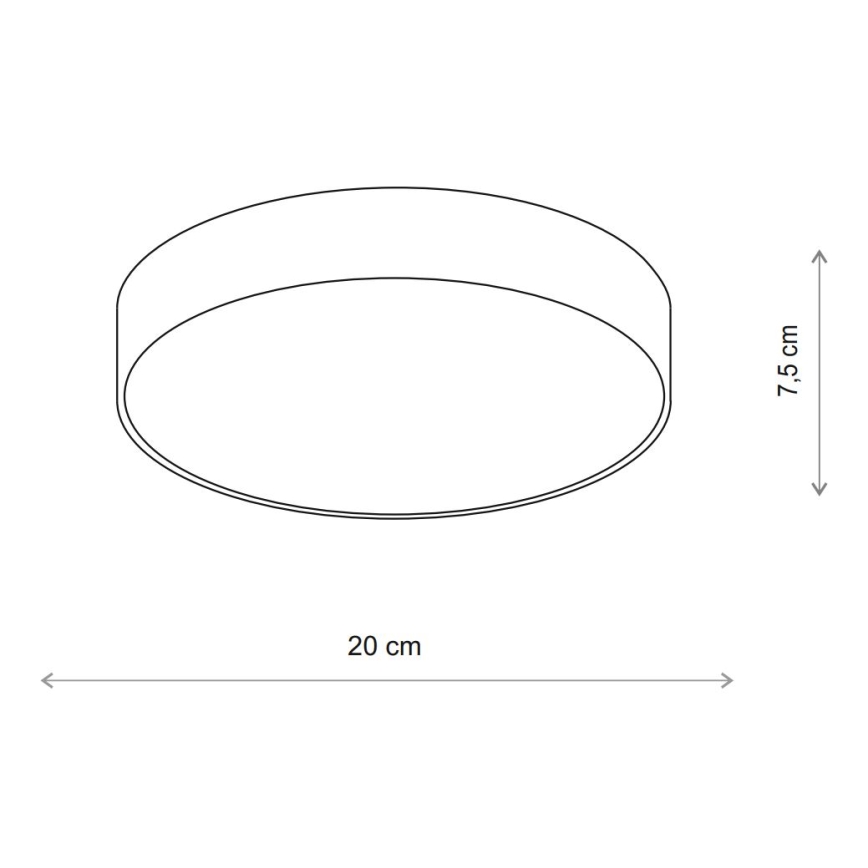 Brilagi - LED RGBW dimmbare Deckenleuchte CLARE 1xE27/9W/230V 2700-6500K Ø 20 cm Wi-Fi Beige