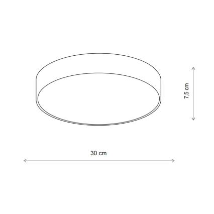 Brilagi - LED RGBW dimmbare Deckenleuchte CLARE 2xE27/9W/230V 2700-6500K Ø 30 cm Wi-Fi beige