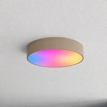 Brilagi - LED RGBW dimmbare Deckenleuchte CLARE 3xE27/9W/230V 2700-6500K pr. 40 cm Wi-Fi beige