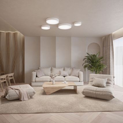Brilagi - LED RGBW dimmbar Deckenleuchte CLARE 3xE27/9W/230V 2700-6500K Ø 40 cm Wi-Fi weiß