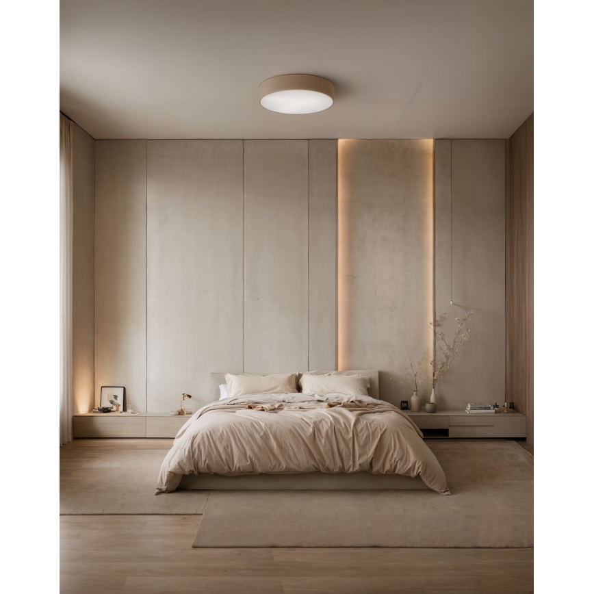 Brilagi - LED RGBW dimmbare Deckenleuchte CLARE 4xE27/9W/230V 2700-6500K Ø 50 cm Wi-Fi Beige