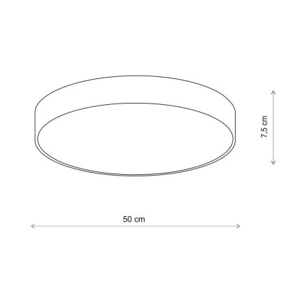 Brilagi - LED RGBW dimmbare Deckenleuchte CLARE 4xE27/9W/230V 2700-6500K Ø 50 cm Wi-Fi Beige