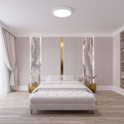 Brilagi - LED RGBW dimmbare Deckenleuchte CLARE 4xE27/9W/230V 2700-6500K Ø 50 cm Wi-Fi weiß