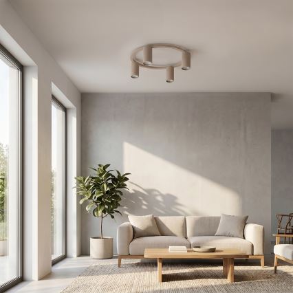 BRILAGI - LED RGBW dimmbare Deckenleuchte SELE 4xGU10/6,5W/230V 2700-6500K beige