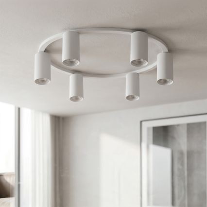 BRILAGI - LED RGBW dimmbare Deckenleuchte SELE 6xGU10/6,5W/230V 2700-6500K weiß + Fernbedienung