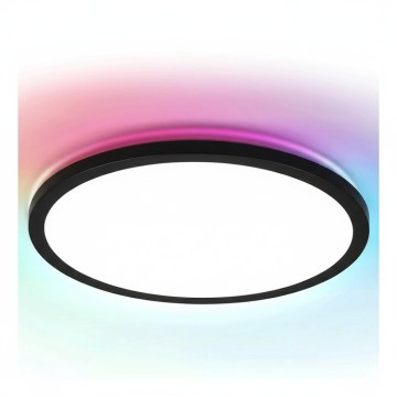 Brilagi - LED RGBW dimmbare Deckenleuchte VIBE LED/36W/230V 3000-6500K schwarz + Fernbedienung
