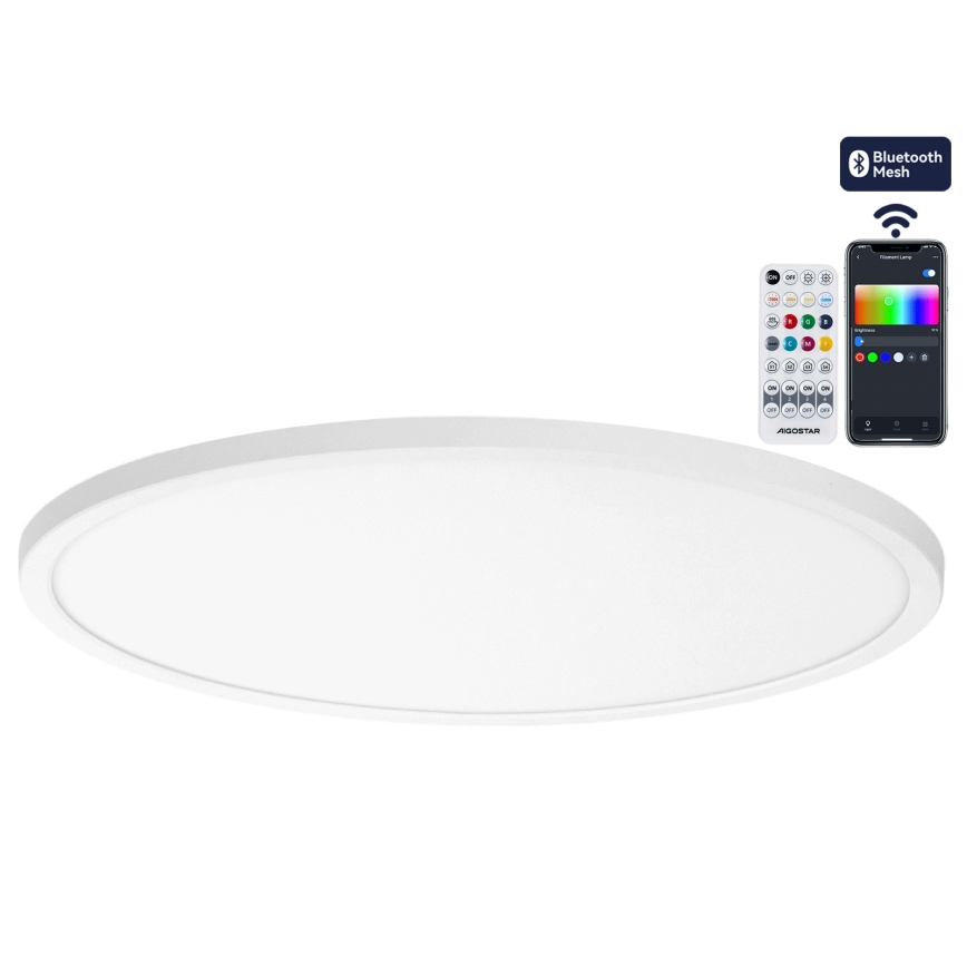 Brilagi - LED RGBW dimmbare Deckenleuchte VIBE LED/36W/230V 3000-6500K Ø 40 cm weiß + Fernbedienung