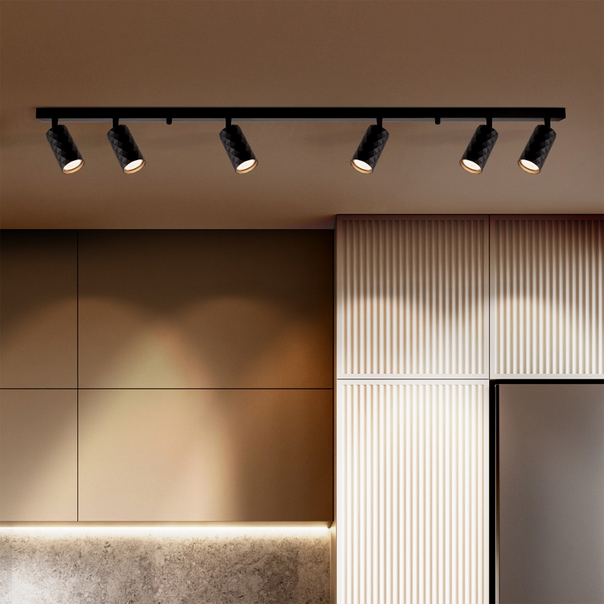 Brilagi - LED RGBW dimmbarer Einbaustrahler SELE DIAMANT 6xGU10/6,5W/230V 2700-6500K Wi-Fi schwarz