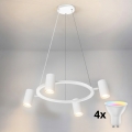 BRILAGI - LED RGBW dimmbare Hängeleuchte an Kabeln SELE 4×GU10/6,5W/230V 2700–6500K weiß