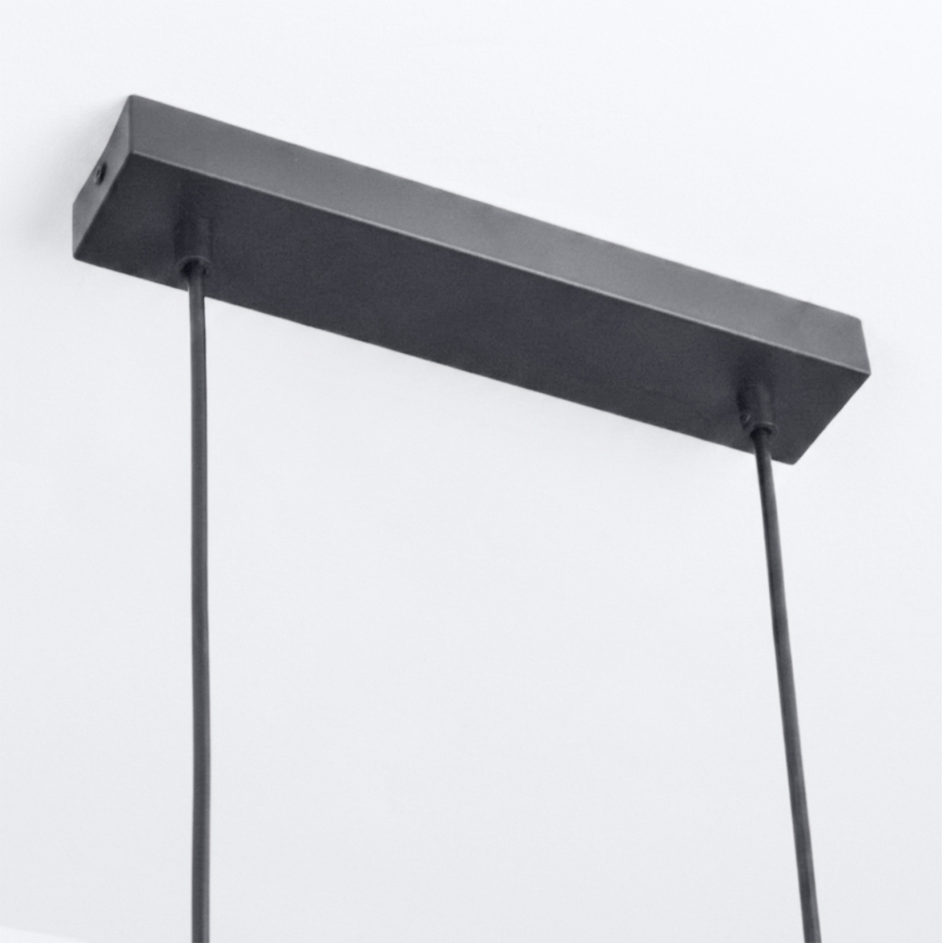 BRILAGI - LED RGBW dimmbare Pendelleuchte an Seil SELE 6xGU10/6,5W/230V 2700-6500K schwarz + Fernbedienung