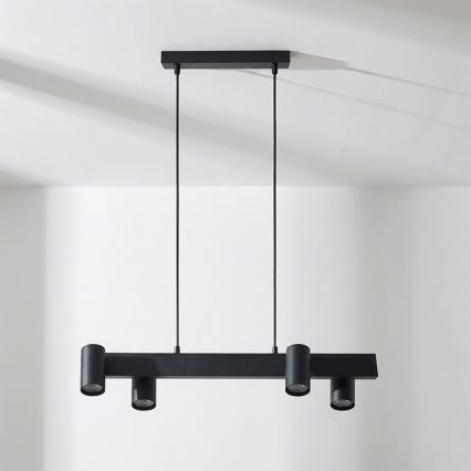 BRILAGI - LED RGBW seilabhängige, dimmbare Pendelleuchte SELE 4xGU10/6,5W/230V 2700-6500K schwarz