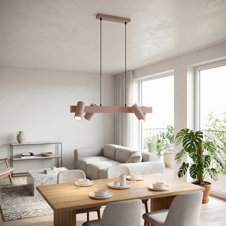 BRILAGI - LED RGBW, dimmbarer Pendelleuchter mit Seilaufhängung SELE 4xGU10/6,5W/230V 2700-6500K beige