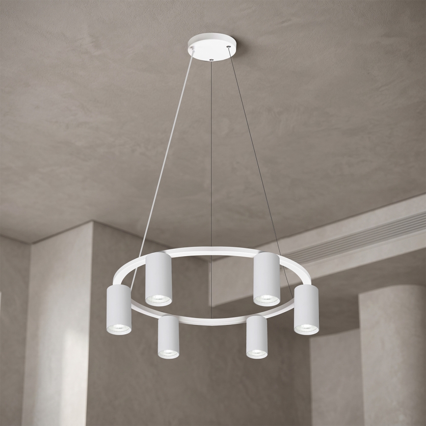 BRILAGI - LED RGBW dimmbare Pendelleuchte an Kabel SELE 6xGU10/6,5W/230V 2700-6500K weiß + Fernbedienung