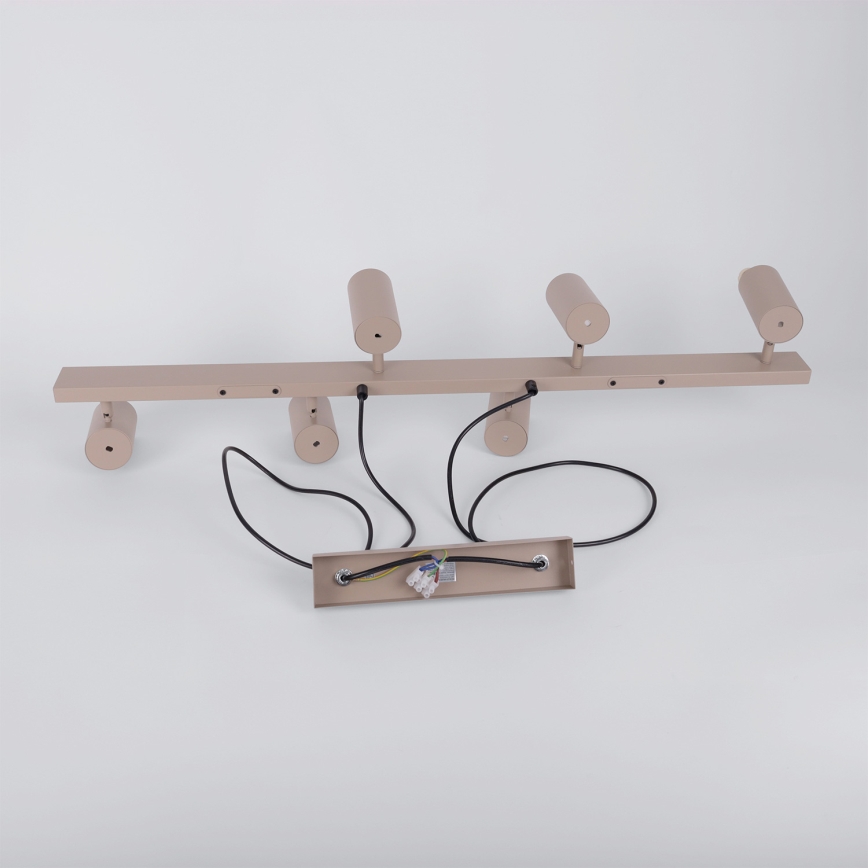 BRILAGI - LED RGBW dimmbare Seilpendelleuchte SELE 6xGU10/6,5W/230V 2700-6500K beige + Fernbedienung