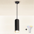 Brilagi - LED RGBW dimmbare Seil-Pendelleuchte SELE 1xGU10/6W/230V 3000K schwarz/gold