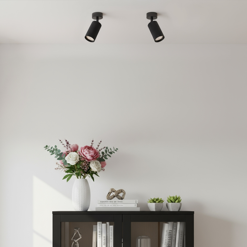 Brilagi - LED RGBW dimmbare Spot-Leuchte SELE MODERN 1xGU10/6W/230V 3000K schwarz + Fernbedienung