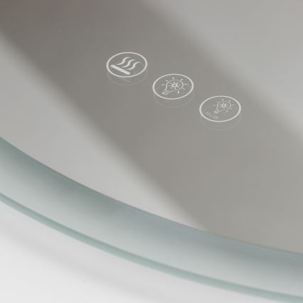 Brilagi - LED RGBW beheizter Badezimmerspiegel CLARA PRO LED/18,5W/230V Ø 60 cm IP44 CRI 90 dimmbar + CCT