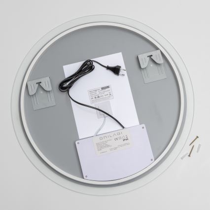 Brilagi - LED RGBW beheizter Badezimmerspiegel CLARA PRO LED/18,5W/230V Ø 60 cm IP44 CRI 90 dimmbar + CCT