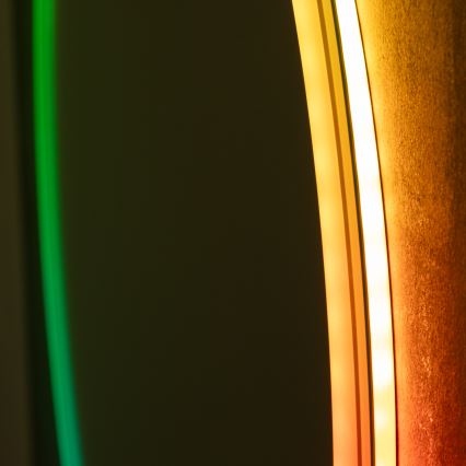 Brilagi - LED RGBW beheizter Badezimmerspiegel AVA PRO LED/18W/230V Ø 60 cm IP44 CRI 90 dimmbar + CCT