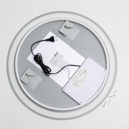 Brilagi - LED RGBW beheizter Badezimmerspiegel AVA PRO LED/18W/230V Ø 60 cm IP44 CRI 90 dimmbar + CCT