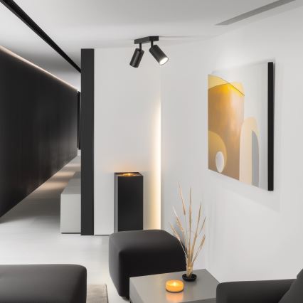 Brilagi - LED RGBW dimmbarer Einbaustrahler SELE 2xGU10/4,8W/230V 3000K schwarz + Fernbedienung