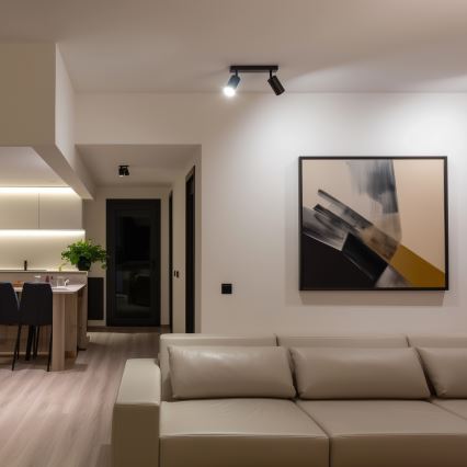 Brilagi - LED RGBW dimmbarer Einbaustrahler SELE 2xGU10/4,8W/230V 3000K schwarz + Fernbedienung