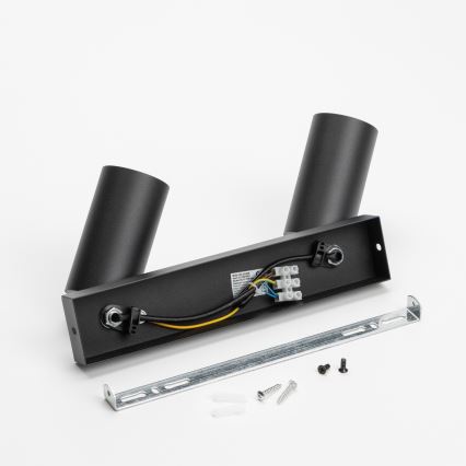 Brilagi - LED RGBW dimmbarer Einbaustrahler SELE 2xGU10/4,8W/230V 3000K schwarz + Fernbedienung