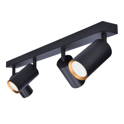 Brilagi - LED RGBW dimmbarer Spot SELE 4xGU10/6W/230V 3000K schwarz/gold + Fernbedienung