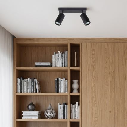 Brilagi - LED RGBW dimmbarer Einbaustrahler SELE MODERN 2xGU10/4,8W/230V 3000K schwarz + Fernbedienung