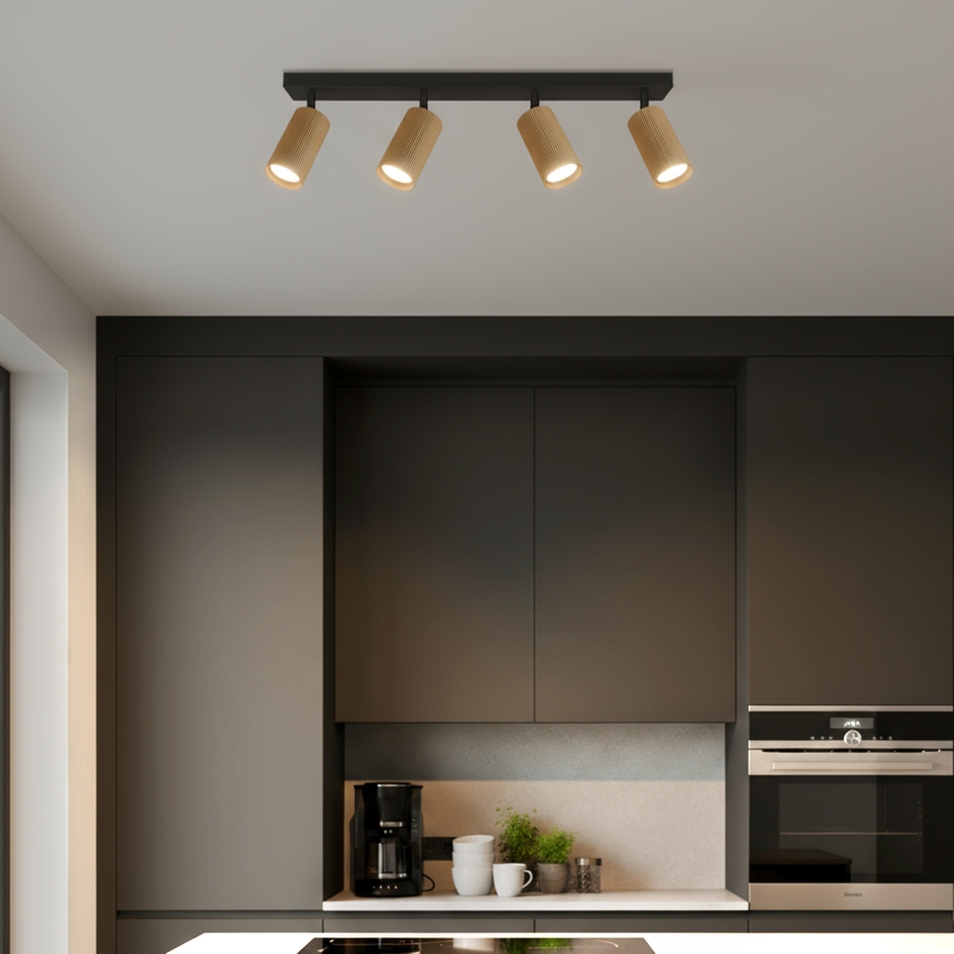 Brilagi - LED RGBW dimmbarer Einbaustrahler SELE MODERN 4xGU10/4,8W/230V 3000K Gold + Fernbedienung