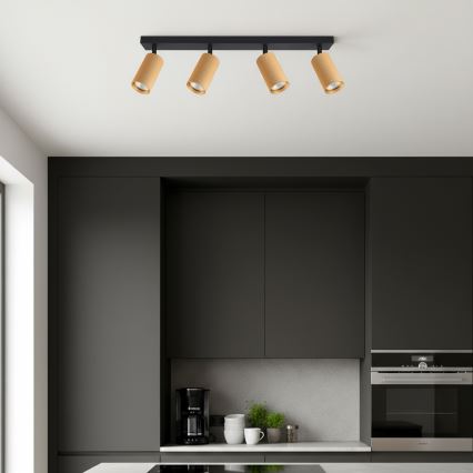 Brilagi - LED RGBW dimmbarer Einbaustrahler SELE MODERN 4xGU10/4,8W/230V 3000K Gold + Fernbedienung