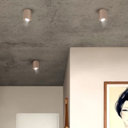 Brilagi - LED RGBW dimmbares Einbau-Spot MIA 1x GU10/30W/230V 2700–6500K Wi‑Fi 100x80 mm beige