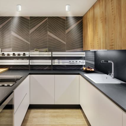 Brilagi - LED RGBW dimmbarer Einbaustrahler MIA 1xGU10/30W/230V 2700-6500K Wi-Fi 100x80 mm weiß