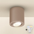 Brilagi - LED RGBW dimmbarer Einbaustrahler MIA 1xGU10/4,8W/230V 3000K 84x80 mm beige + Fernbedienung