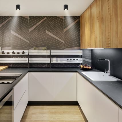 Brilagi - dimmbarer LED RGBW-Spot MIA 1xGU10/6W/230V 3000K 84x80 mm schwarz + Fernbedienung