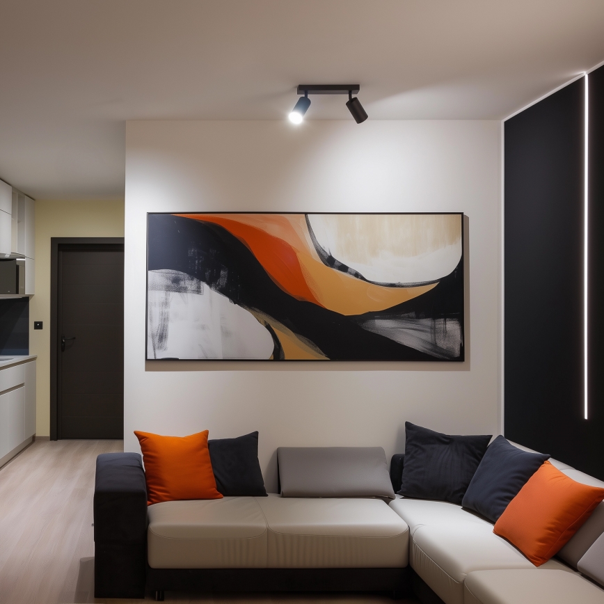 Brilagi - LED RGBW dimmbarer Einbauspot SELE 2xGU10/4,8W/230V 3000K Anthrazit + Fernbedienung