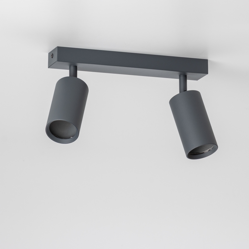 Brilagi - LED RGBW dimmbarer Einbauspot SELE 2xGU10/4,8W/230V 3000K Anthrazit + Fernbedienung