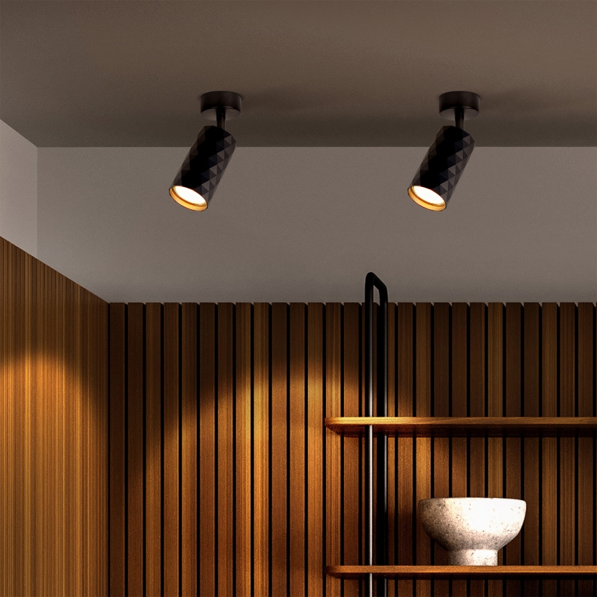 Brilagi - LED RGBW dimmbarer Spot SELE DIAMANT 1xGU10/4,8W/230V 3000K schwarz + Fernbedienung