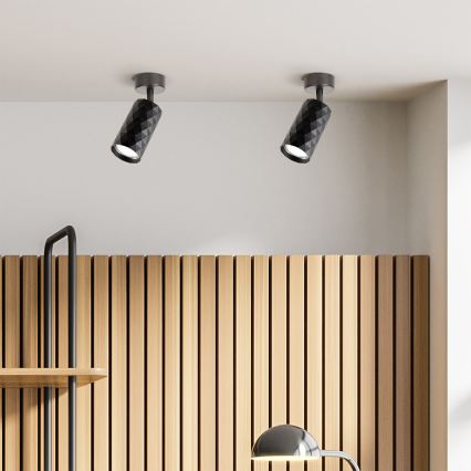 Brilagi - LED RGBW dimmbarer Spot SELE DIAMANT 1xGU10/6W/230V 3000K schwarz + Fernbedienung