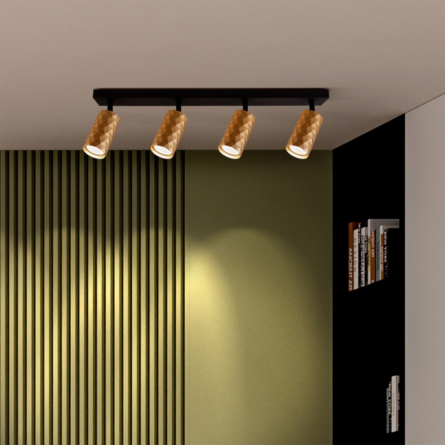 Brilagi - LED RGBW dimmbare Spotleuchte SELE DIAMANT 4xGU10/4,8W/230V 3000K goldfarben + Fernbedienung