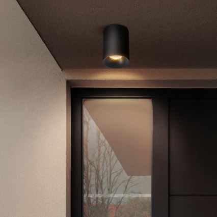 Brilagi - dimmbarer LED-RGBW-Einbaustrahler TRINE 1xGU10/4,8W/230V 3000K schwarz + Fernbedienung