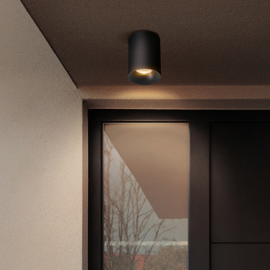 Brilagi - dimmbarer LED-RGBW-Einbaustrahler TRINE 1xGU10/4,8W/230V 3000K schwarz + Fernbedienung