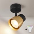 BRILAGI - LED RGBW dimmbarer Spot NUGGET 1xGU10/4,8W/230V schwarz/gold