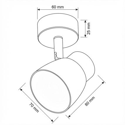 Brilagi - LED RGBW dimmbarer Spot NUGGET 1xGU10/4,8W/230V schwarz/gold