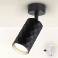 Brilagi - LED RGBW dimmbarer Spot SELE DIAMANT 1xGU10/6W/230V 3000K schwarz + Fernbedienung